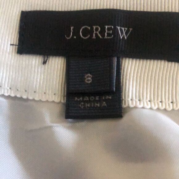 J Crew Black/White "Blurred Ikat" Pleated Skirt - Picture 3 of 4